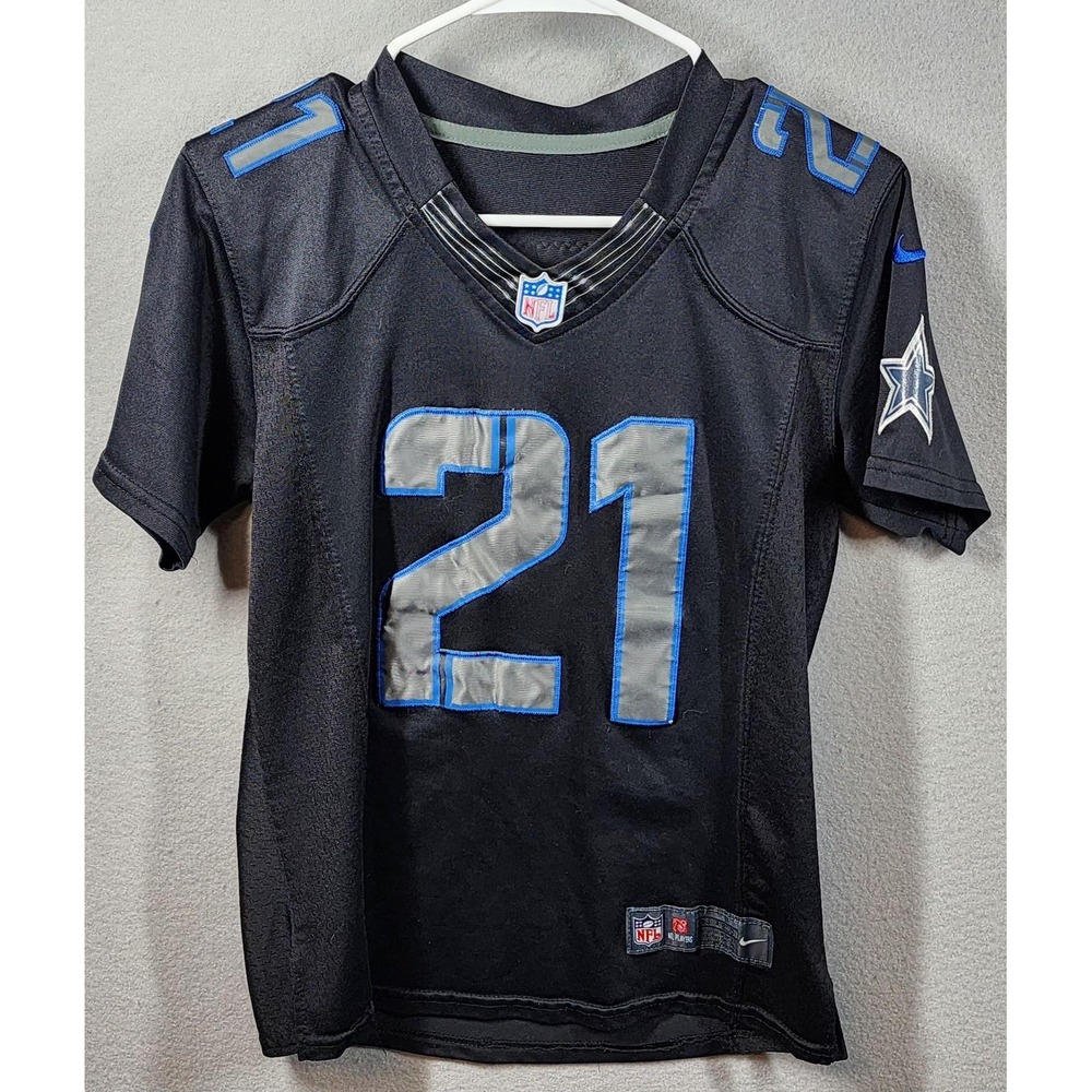 Nike Dallas Cowboys Jersey‎ Youth Large Ezekiel Elliott 21 Black NFL Football